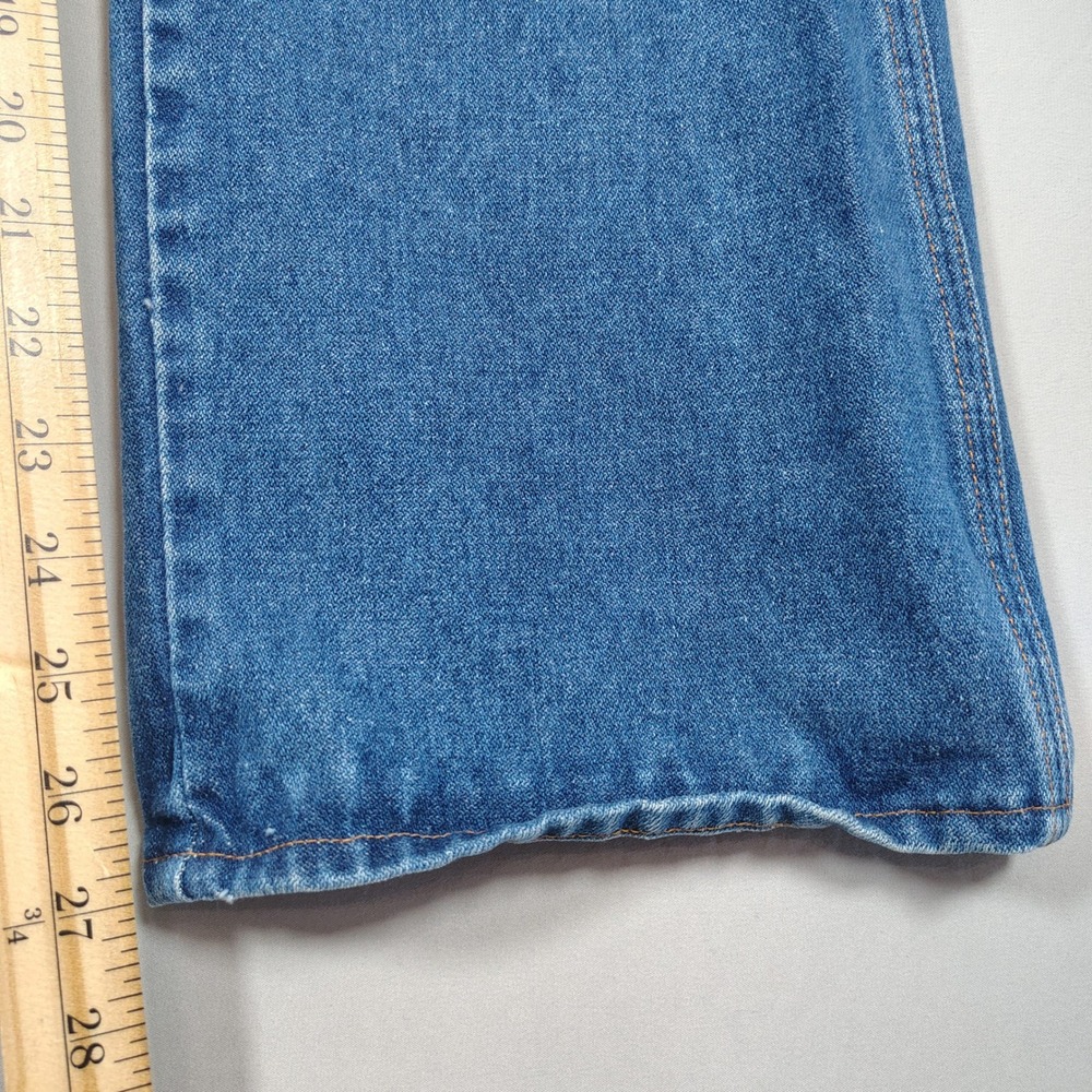 Wrangler Jeans Mens 33x30 Blue Slim Fit Flare Vintage 8161ONV Denim Made in USA - Picture 8 of 11